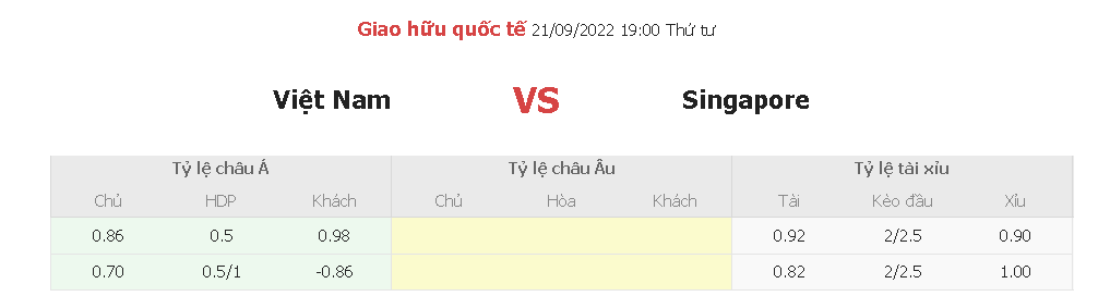 Keo nha cai Viet Nam vs Singapore